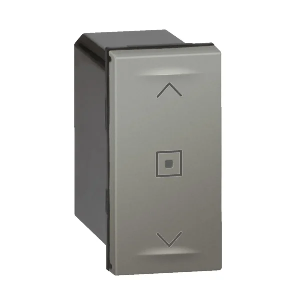 Connected Curtain/Roller Blind Switch - Wired - 1 Module - Magnesium