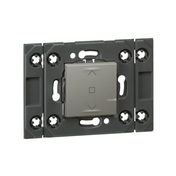 Connected Curtain/Roller Blind Wireless Switch - 2 Module - Magnesium