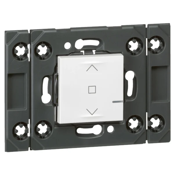 Connected Curtain/Roller Blind Wireless Switch - 2 Module - White
