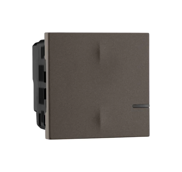 Connected Switch - with- out Neutral - with Dimmer Option - Wired - 2 Module - Charcoal Grey