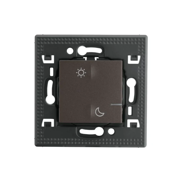 Connected Wake Up/ Sleep Wireless Scenario Control Switch - 2 Module - Charcoal Grey